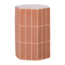 Woood Plu Decoratieve Bijzettafel 54x38x32 Cm Keramiek Oudroze