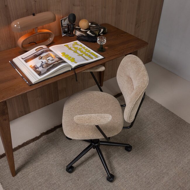 Woood Brint Bureaustoel Met Armleuning Zand [FSC]