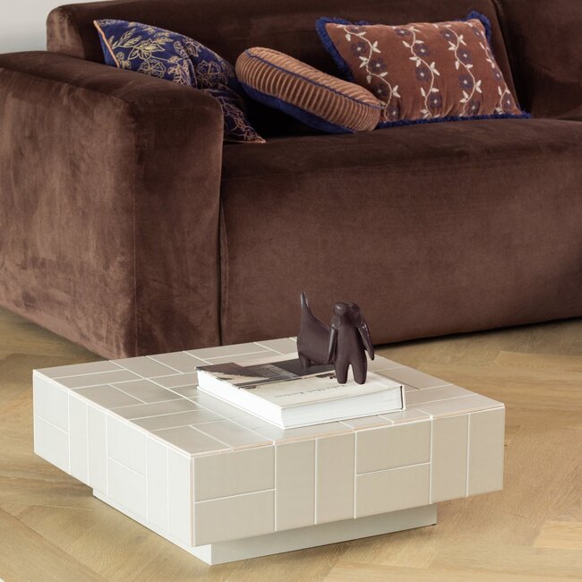 Woood Reni Decoratieve Hond Metaal Donkerbruin