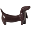 Woood Reni Decoratieve Hond Metaal Donkerbruin
