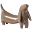 Woood Reni Decoratieve Hond Metaal Mokkabruin
