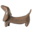Woood Reni Decoratieve Hond Metaal Mokkabruin