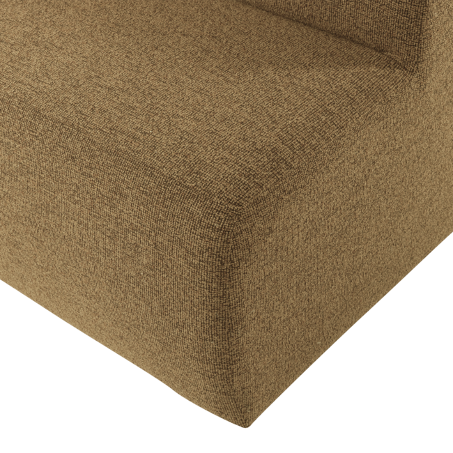 Woood Mojo Base Eetbank 164 Cm Rugleuning Boucle Geel/Bruin [FSC]