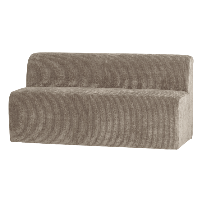 Woood Mojo Base Eetbank 164 Cm Rugleuning Rib Donkerzand [FSC]