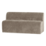Woood Mojo Base Eetbank 164 Cm Rugleuning Rib Donkerzand [FSC]