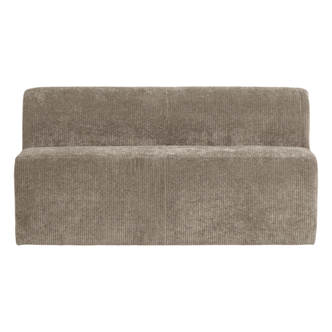 Woood Mojo Base Eetbank 164 Cm Rugleuning Rib Donkerzand [FSC]