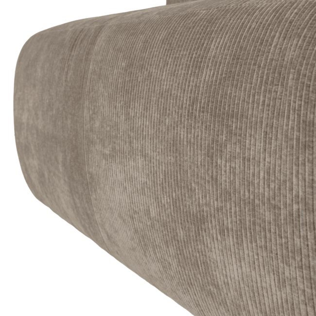 Woood Mojo Base Eetbank 164 Cm Rugleuning Rib Donkerzand [FSC]