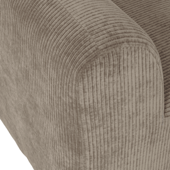 Woood Mojo Base Eetbank 164 Cm Rugleuning Rib Donkerzand [FSC]