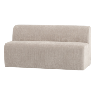 Woood Mojo Base Eetbank 164 Cm Rugleuning Rib Ecru [FSC]