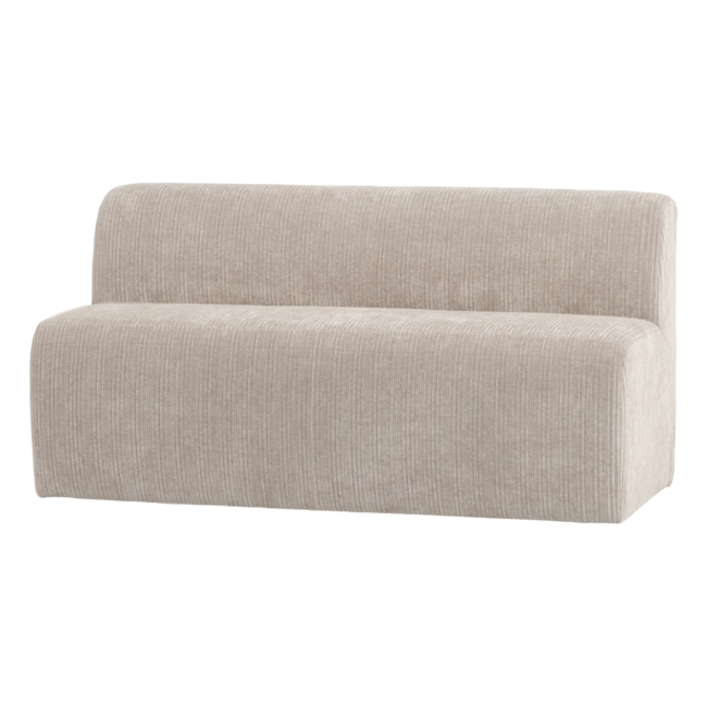 Woood Mojo Base Eetbank 164 Cm Rugleuning Rib Ecru [FSC]