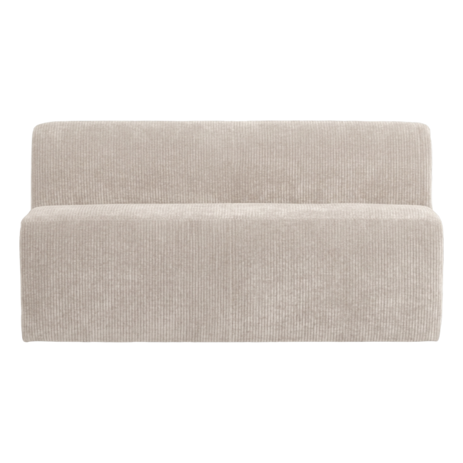 Woood Mojo Base Eetbank 164 Cm Rugleuning Rib Ecru [FSC]