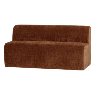 Woood Mojo Base Eetbank 164 Cm Rugleuning Rib Roestbruin [FSC]