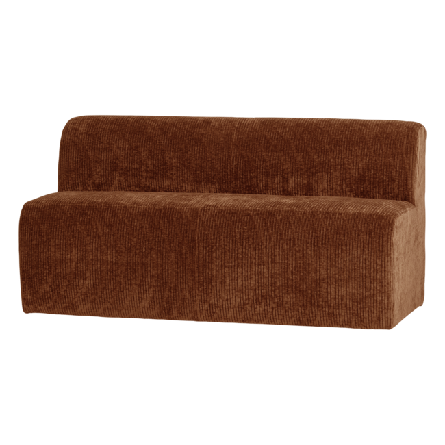 Woood Mojo Base Eetbank 164 Cm Rugleuning Rib Roestbruin [FSC]