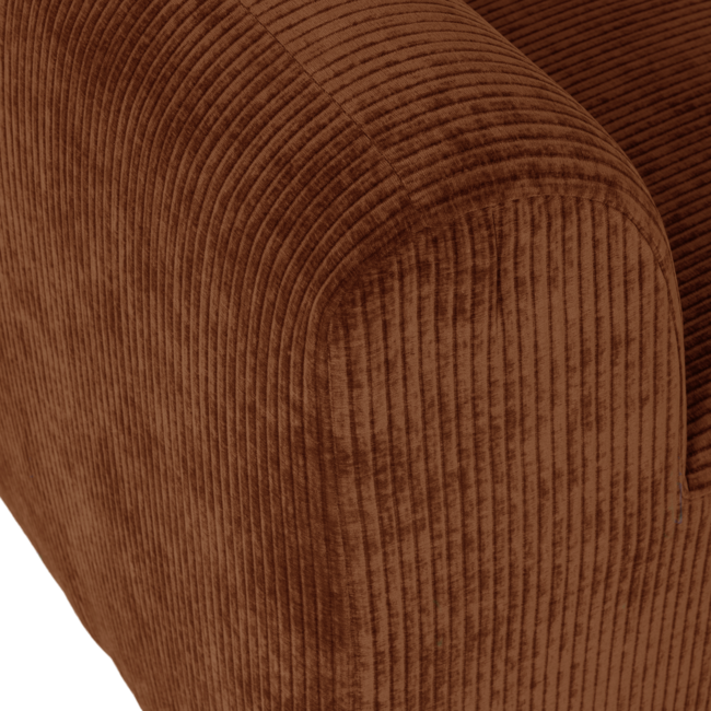 Woood Mojo Base Eetbank 164 Cm Rugleuning Rib Roestbruin [FSC]