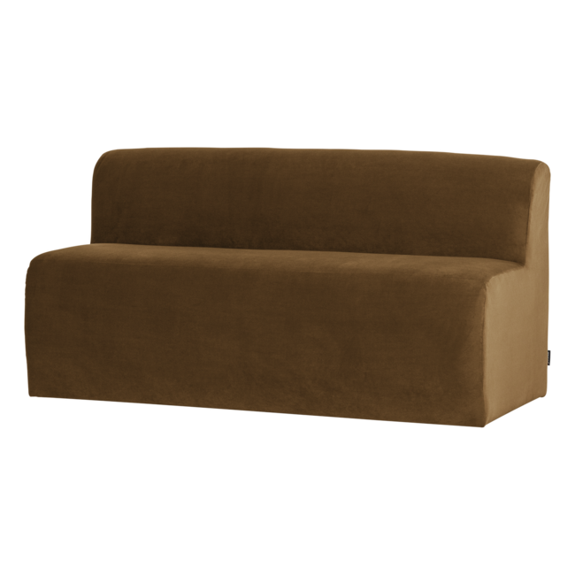Woood Mojo Base Eetbank 164 Cm Rugleuning Velvet Honinggeel [FSC]