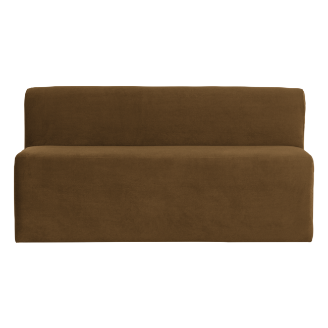 Woood Mojo Base Eetbank 164 Cm Rugleuning Velvet Honinggeel [FSC]