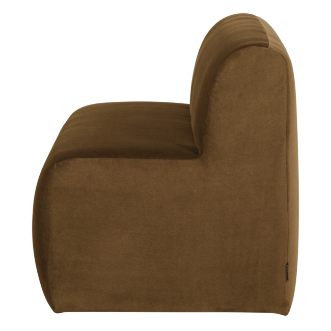 Woood Mojo Base Eetbank 164 Cm Rugleuning Velvet Honinggeel [FSC]