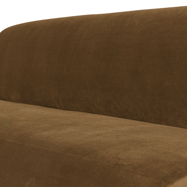 Woood Mojo Base Eetbank 164 Cm Rugleuning Velvet Honinggeel [FSC]
