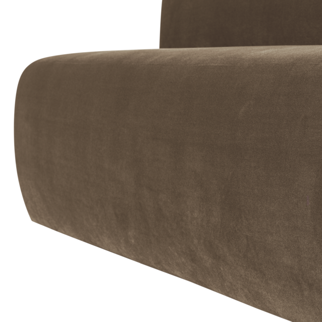 Woood Mojo Base Eetbank 164 Cm Rugleuning Velvet Taupe [FSC]