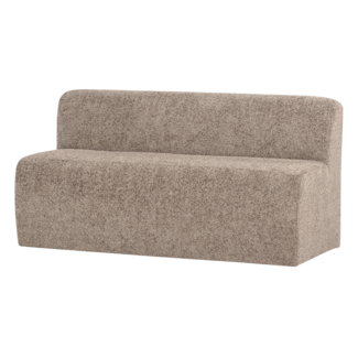 Woood Mojo Base Eetbank 164 Cm Rugleuning Wollig Donkerzand [FSC]