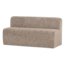 Woood Mojo Base Eetbank 164 Cm Rugleuning Wollig Donkerzand [FSC]