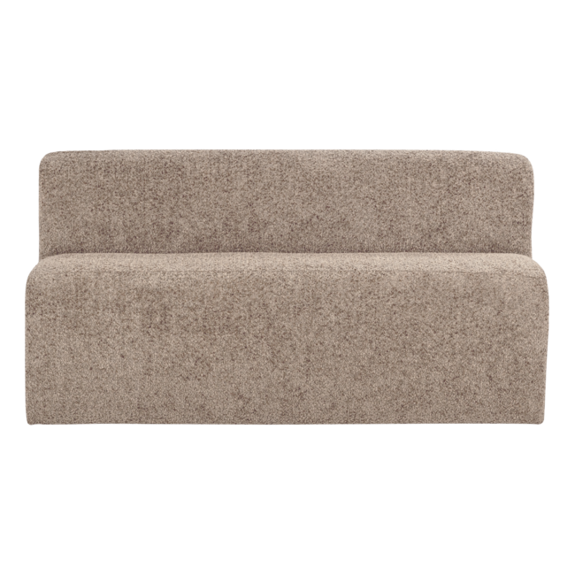 Woood Mojo Base Eetbank 164 Cm Rugleuning Wollig Donkerzand [FSC]