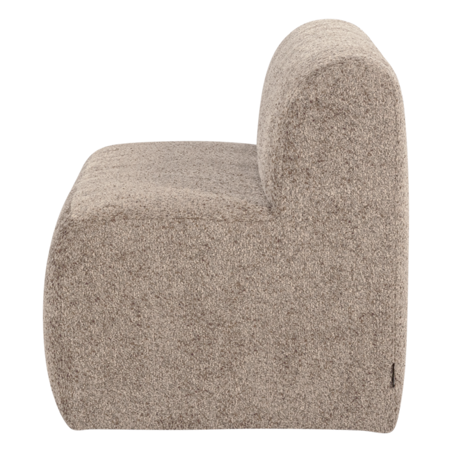 Woood Mojo Base Eetbank 164 Cm Rugleuning Wollig Donkerzand [FSC]