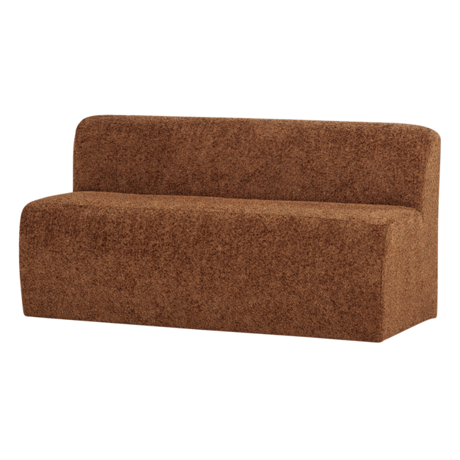 Woood Mojo Base Eetbank 164 Cm Rugleuning Wollig Roestbruin [FSC]