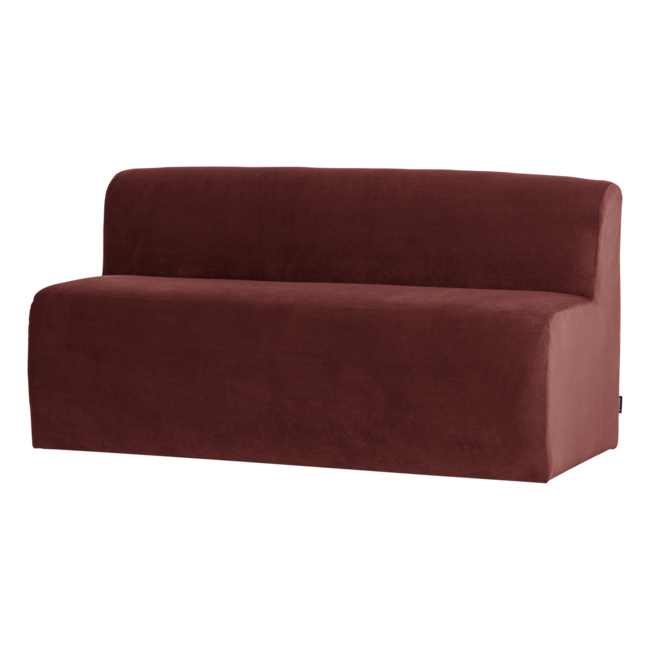 Woood Mojo Base Eetbank 164cm Rugleuning Velvet Kastanjebruin[Fsc]