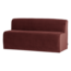 Woood Mojo Base Eetbank 164cm Rugleuning Velvet Kastanjebruin[Fsc]