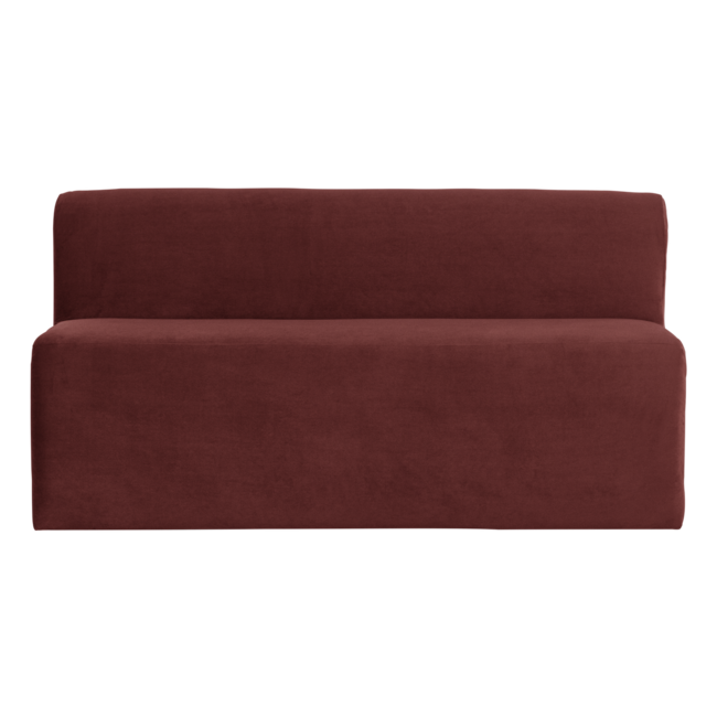 Woood Mojo Base Eetbank 164cm Rugleuning Velvet Kastanjebruin[Fsc]