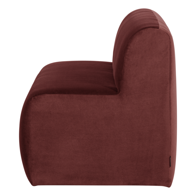 Woood Mojo Base Eetbank 164cm Rugleuning Velvet Kastanjebruin[Fsc]