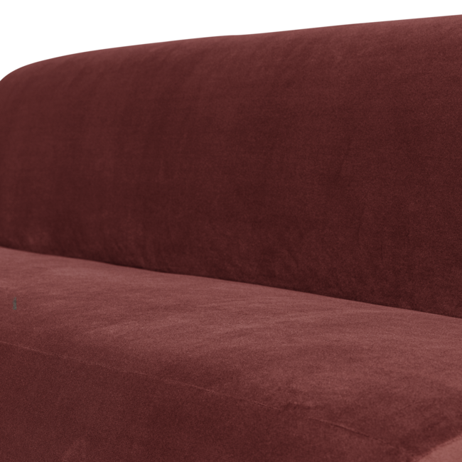 Woood Mojo Base Eetbank 164cm Rugleuning Velvet Kastanjebruin[Fsc]