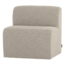 Woood Mojo Base Eetbank 84 Cm Rugleuning Boucle Beige [FSC]