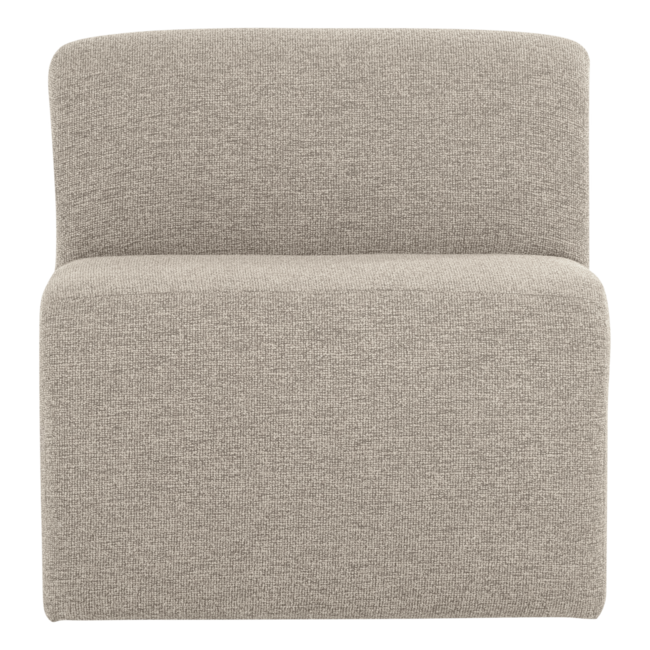 Woood Mojo Base Eetbank 84 Cm Rugleuning Boucle Beige [FSC]