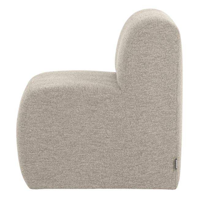 Woood Mojo Base Eetbank 84 Cm Rugleuning Boucle Beige [FSC]