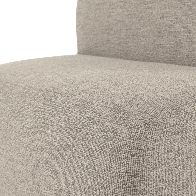 Woood Mojo Base Eetbank 84 Cm Rugleuning Boucle Beige [FSC]