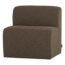 Woood Mojo Base Eetbank 84 Cm Rugleuning Boucle Bruin [FSC]