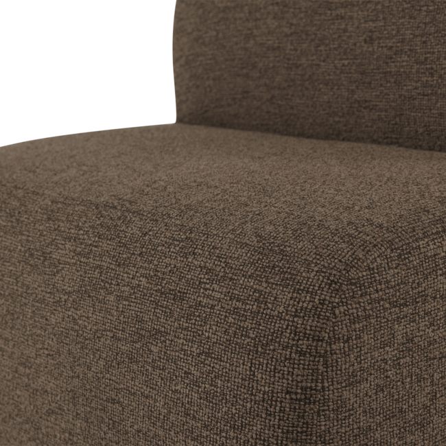 Woood Mojo Base Eetbank 84 Cm Rugleuning Boucle Bruin [FSC]