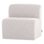 Woood Mojo Base Eetbank 84 Cm Rugleuning Boucle Ecru [FSC]