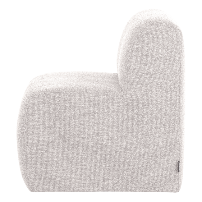 Woood Mojo Base Eetbank 84 Cm Rugleuning Boucle Ecru [FSC]
