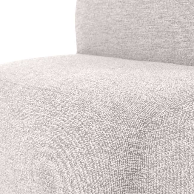 Woood Mojo Base Eetbank 84 Cm Rugleuning Boucle Ecru [FSC]