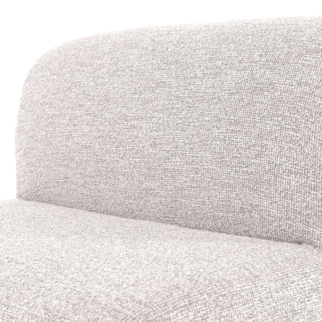 Woood Mojo Base Eetbank 84 Cm Rugleuning Boucle Ecru [FSC]