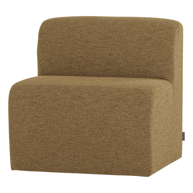 Woood Mojo Base Eetbank 84 Cm Rugleuning Boucle Geel/Bruin [FSC]