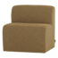 Woood Mojo Base Eetbank 84 Cm Rugleuning Boucle Geel/Bruin [FSC]