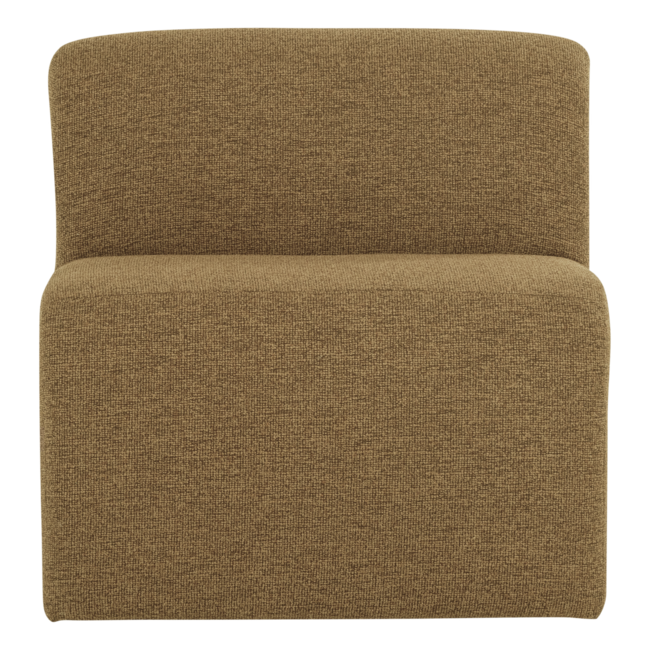 Woood Mojo Base Eetbank 84 Cm Rugleuning Boucle Geel/Bruin [FSC]