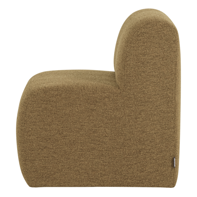 Woood Mojo Base Eetbank 84 Cm Rugleuning Boucle Geel/Bruin [FSC]