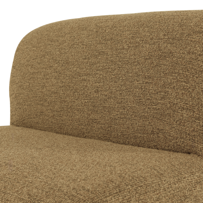 Woood Mojo Base Eetbank 84 Cm Rugleuning Boucle Geel/Bruin [FSC]