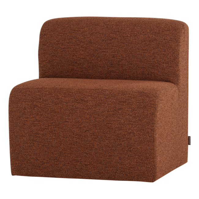 Woood Mojo Base Eetbank 84 Cm Rugleuning Boucle Roestbruin [FSC]