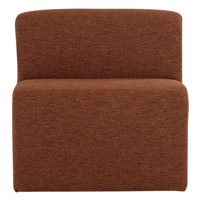 Woood Mojo Base Eetbank 84 Cm Rugleuning Boucle Roestbruin [FSC]